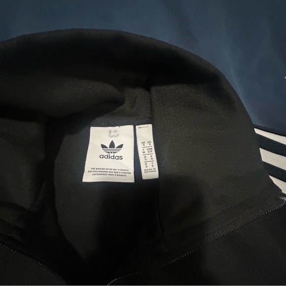 ADIDAS ORIGINALS MEN'S FIREBIRD TRACK TOP JACKET BLACK WHITE TREFOIL Small - Picture 9 of 9